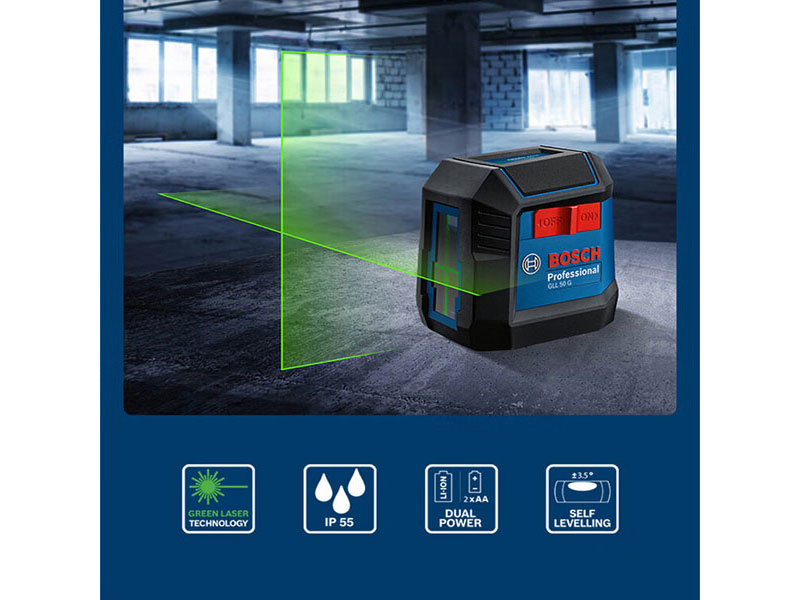 Máy cân mực laser tia Bosch GLL 50G (06010653K0)