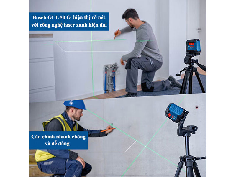 Máy cân mực laser tia Bosch GLL 50G (06010653K0)