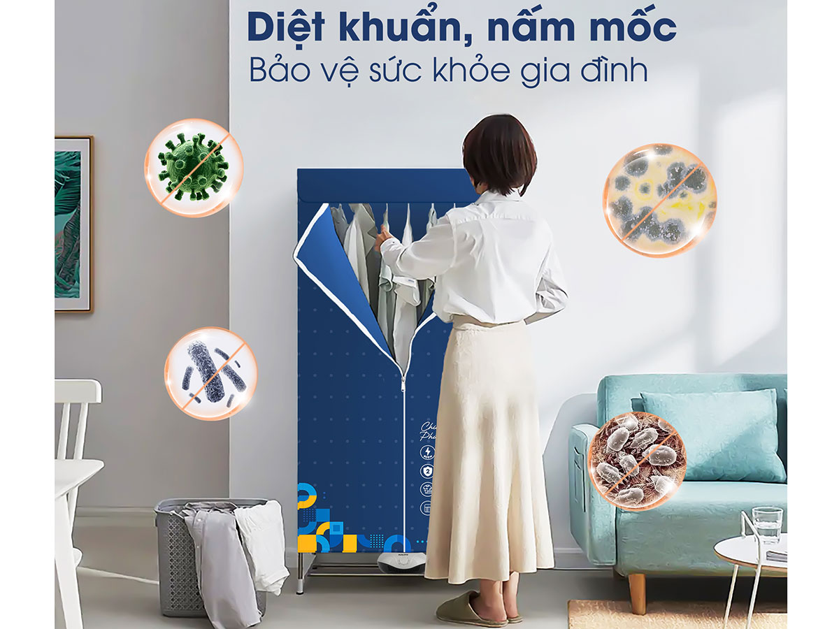 Tủ sấy quần áo Kalite KL6880