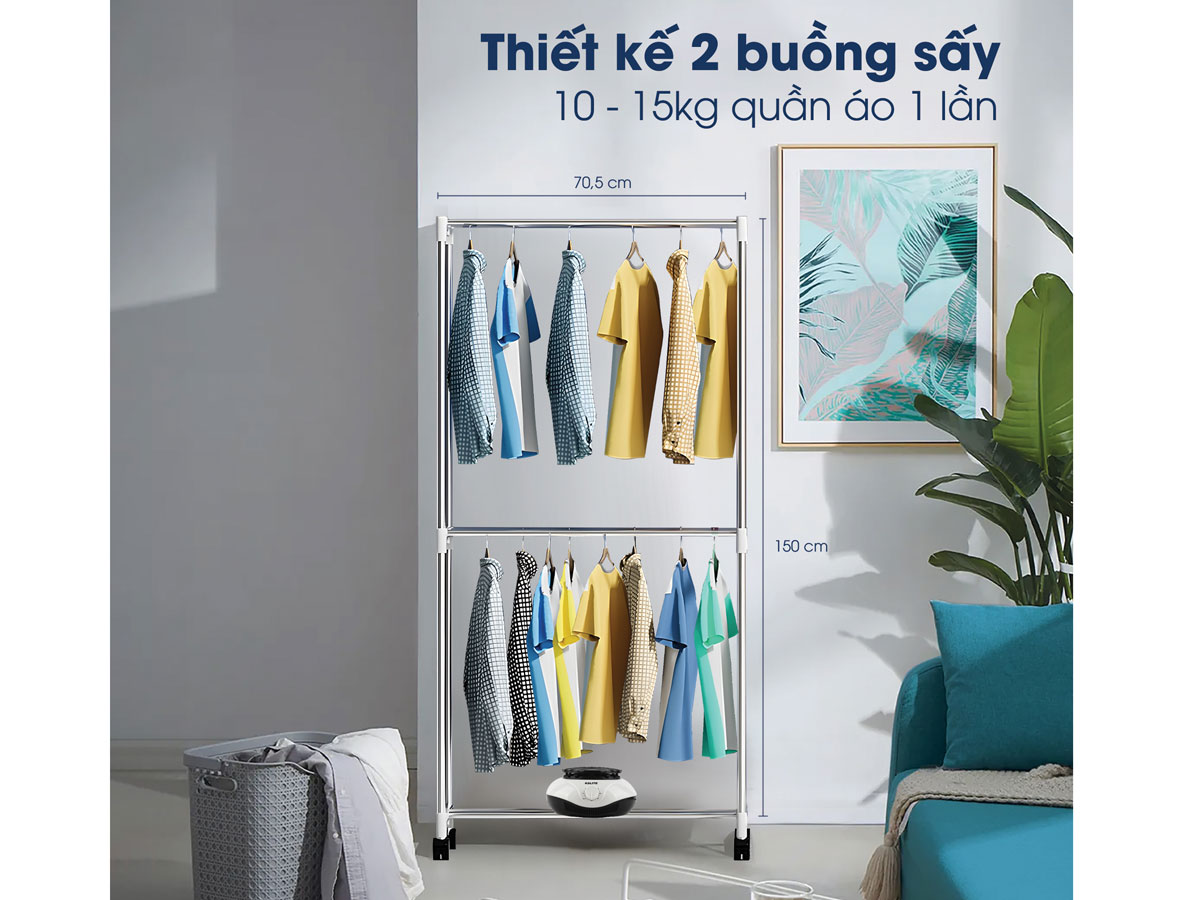 Tủ sấy quần áo Kalite KL6880