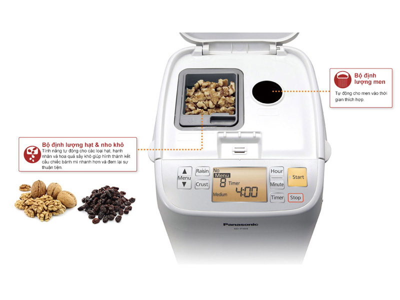 Máy làm bánh mỳ Panasonic SD-P104WRA