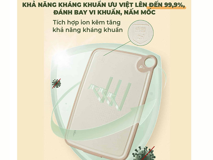 Thớt nhựa kháng khuẩn đa năng Bear CX-E0023