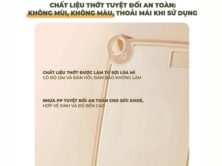 Thớt nhựa kháng khuẩn đa năng Bear CX-E0023