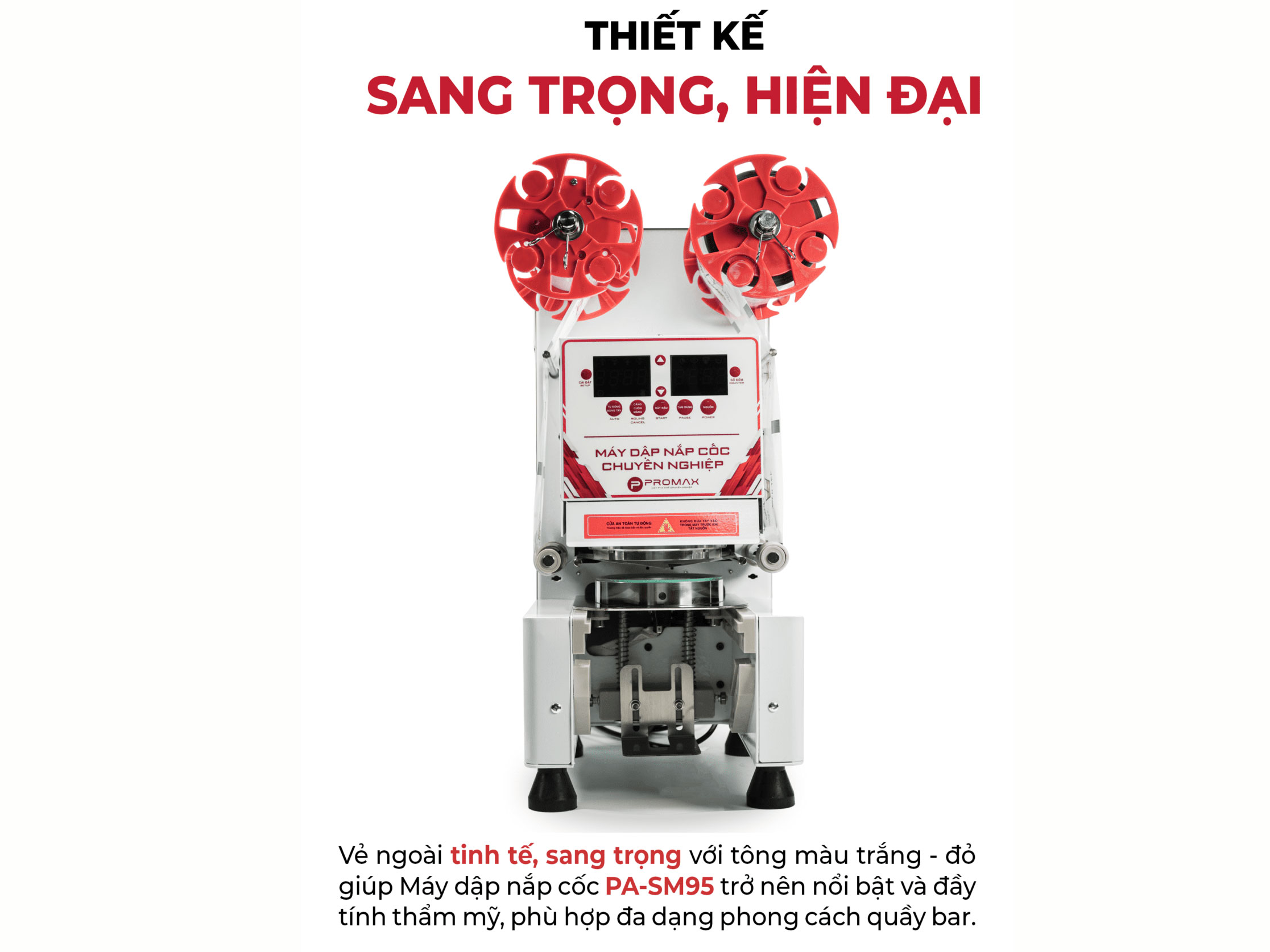 Máy dập nắp cốc Promax SM95