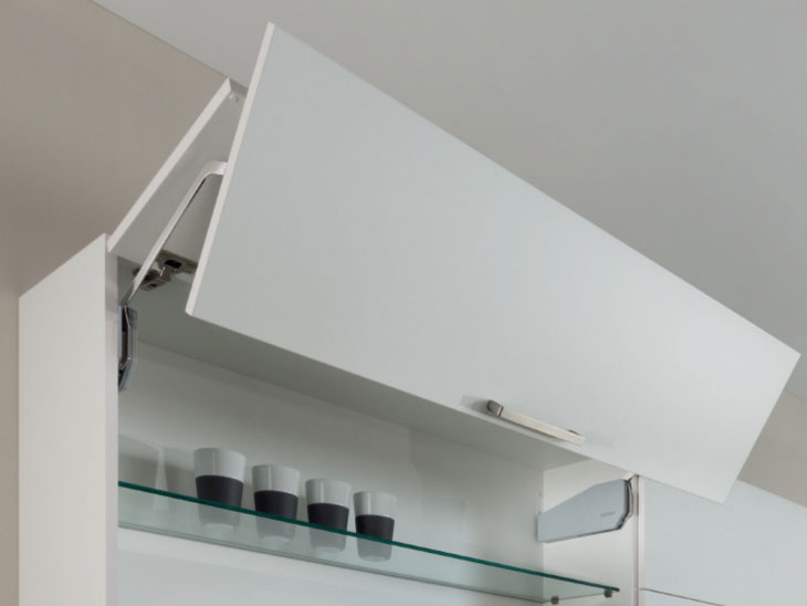 Phụ kiện tay nâng tủ bếp Hafele Free fold S E3fs tay phải