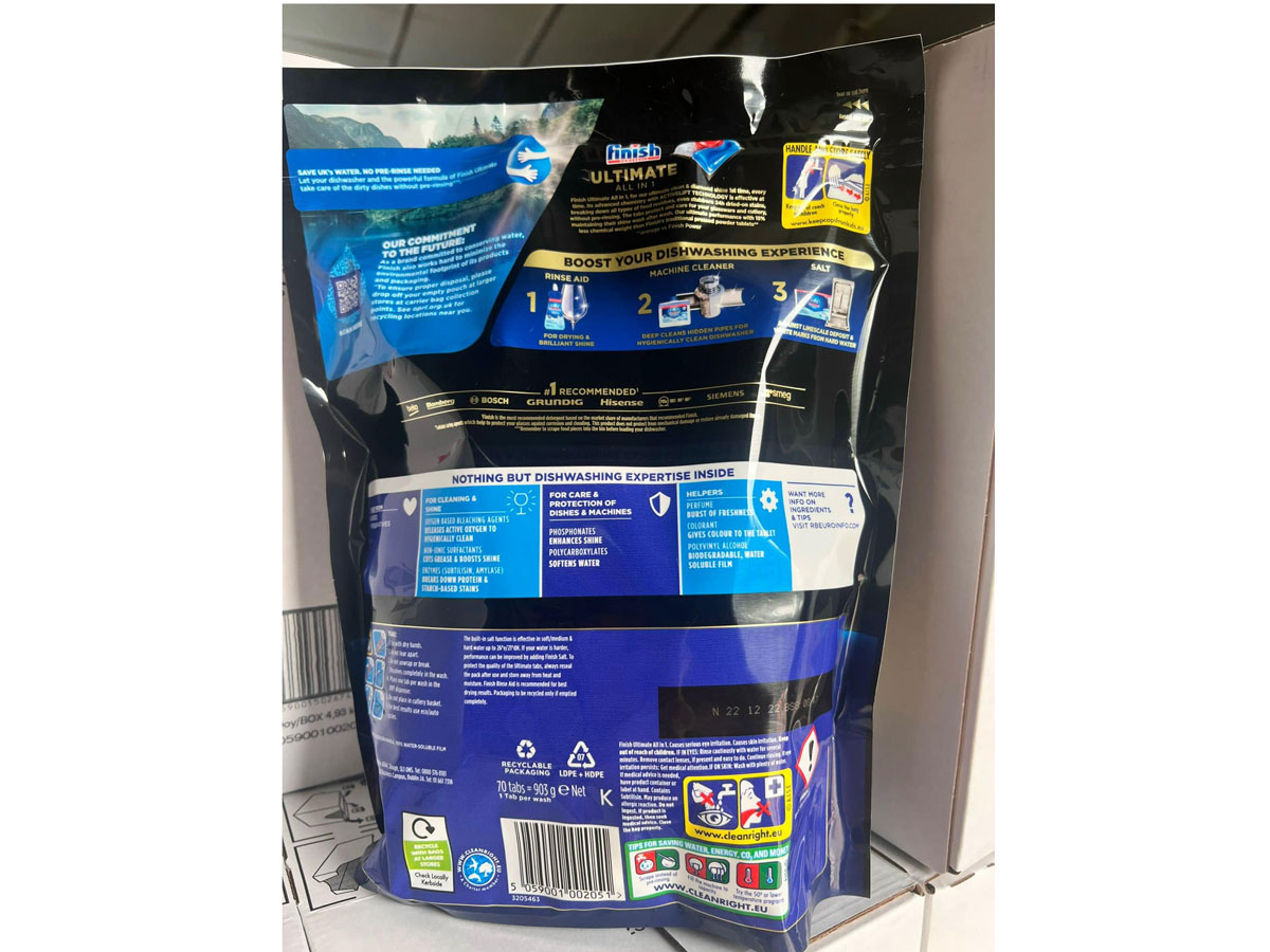 Viên rửa bát Finish Ultimate All in one 70 viên