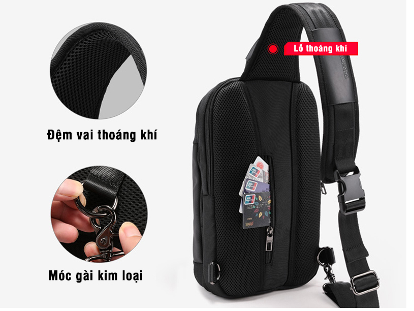 Balo đeo chéo một quai Reeyee RY217B