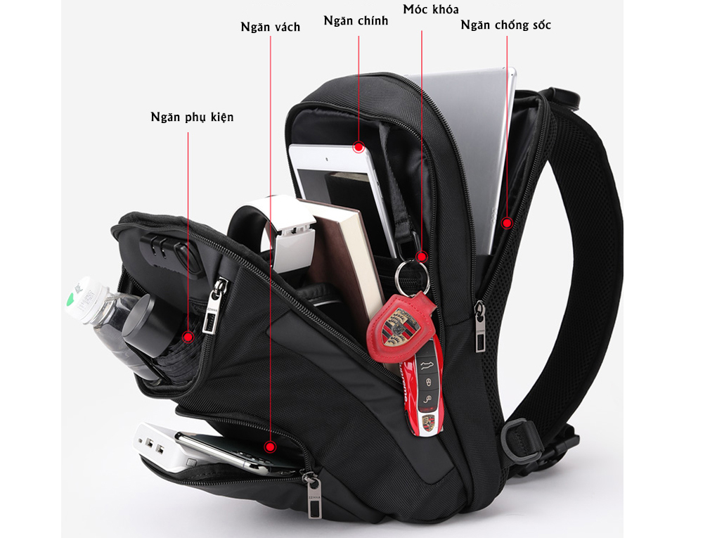 Balo đeo chéo một quai Reeyee RY217B