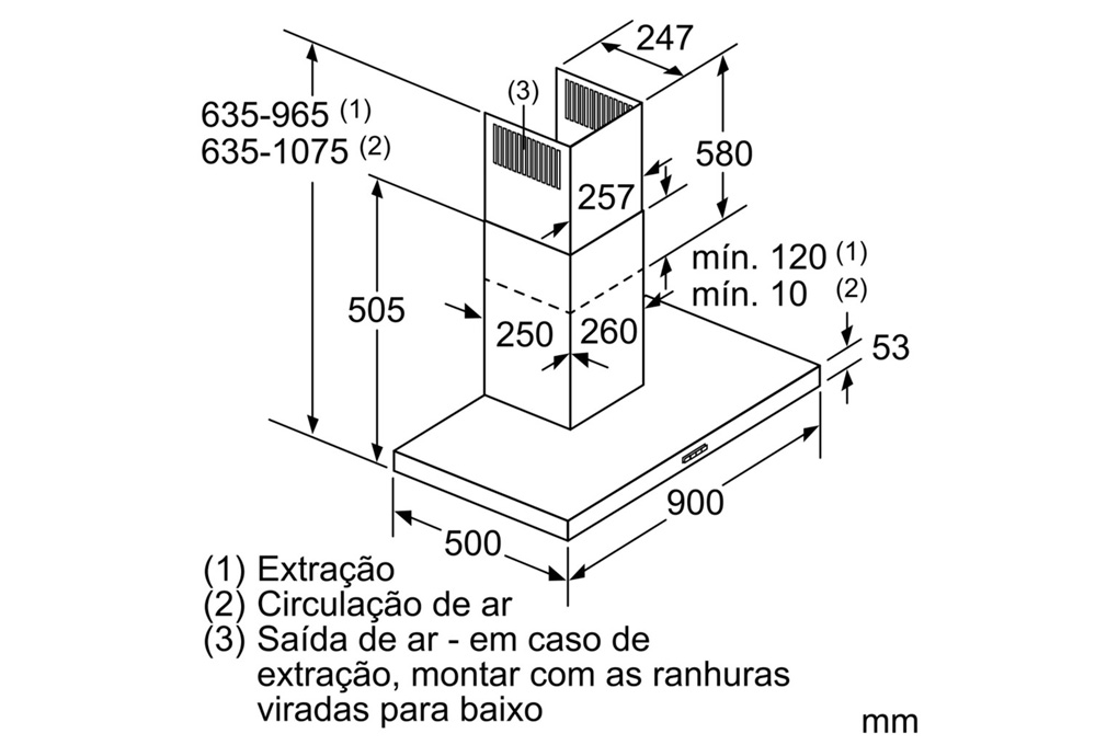 Máy hút mùi áp tường Bosch DWB97IM50