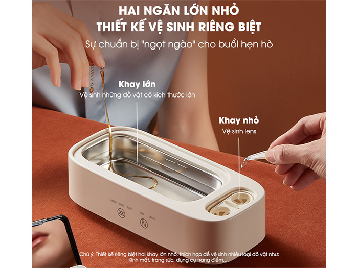 Máy rung làm sạch trang sức Bear SB-MR038