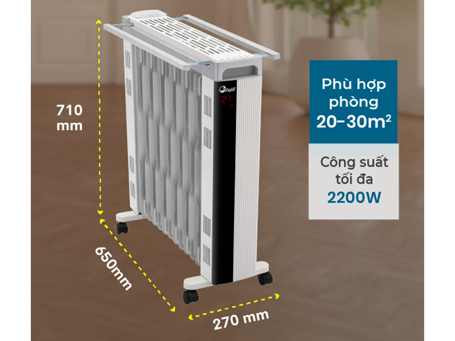 Máy sưởi dầu FujiE OFR7913 (13 thanh)