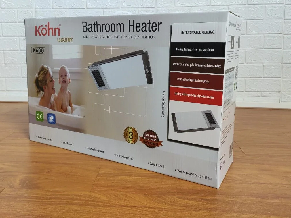 Máy sưởi phòng tắm âm trần Kohn K60G