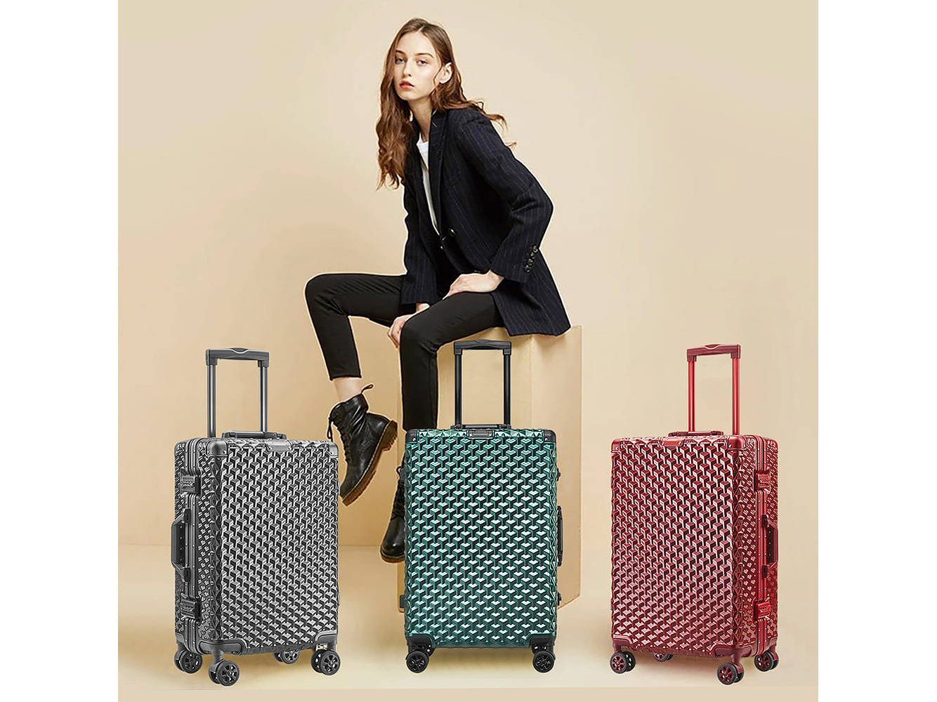 Vali khung nhôm cao cấp TRIP A98 size 24 inch
