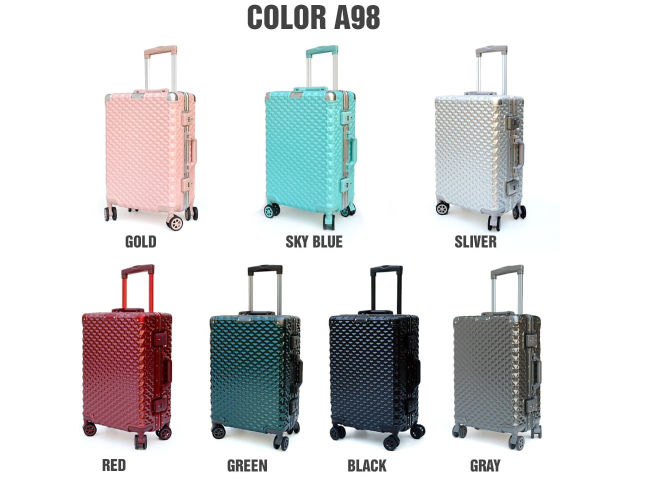 Vali khung nhôm cao cấp TRIP A98 size 24 inch