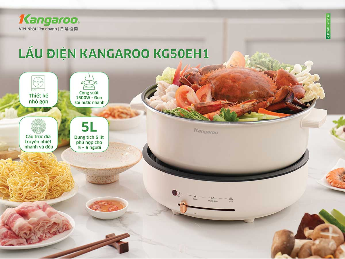 Nồi lẩu điện Kangaroo KG50EH1