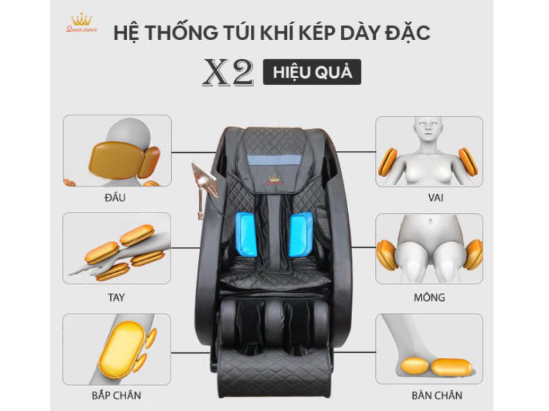 Ghế massage Queen Crown QC7 Plus