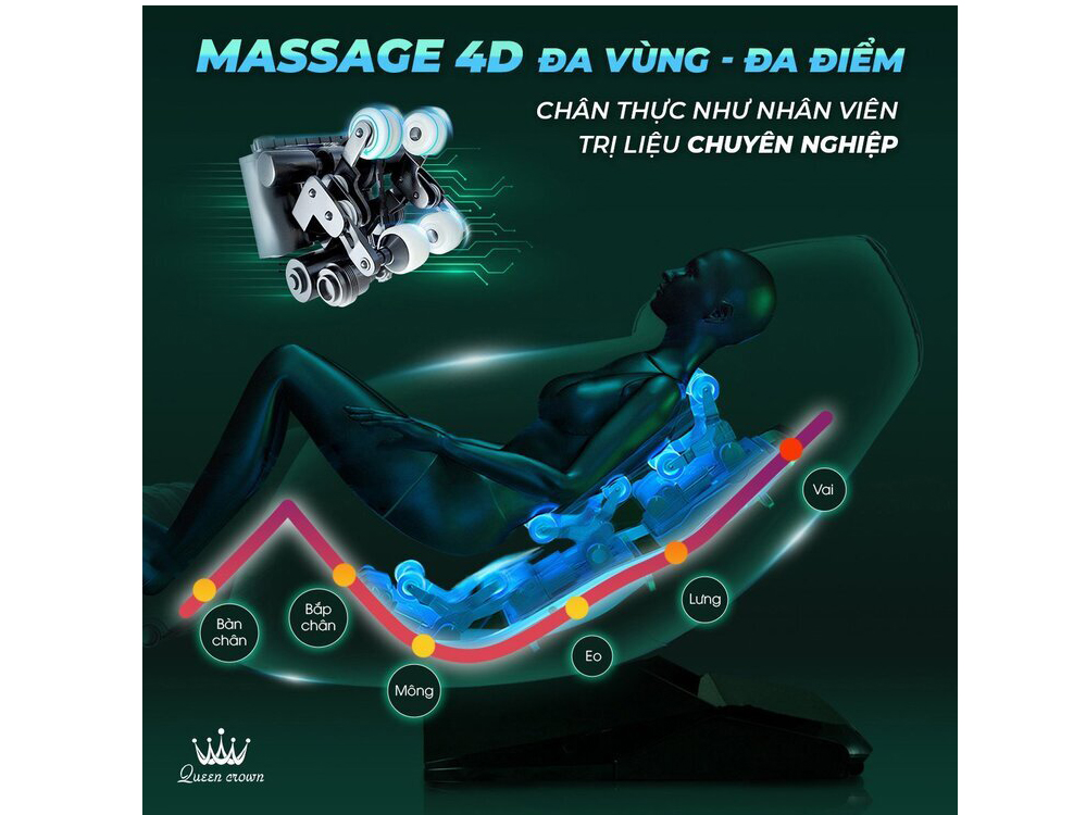 Ghế massage Queen Crown QC SL666