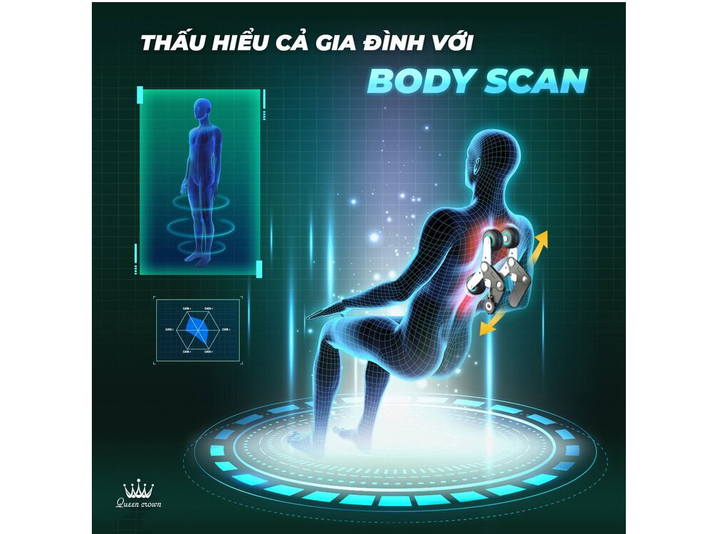 Ghế massage Queen Crown QC SL666