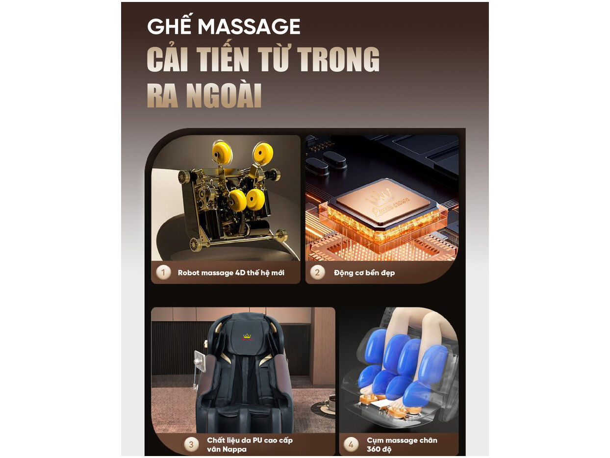 Ghế massage Queen Crown QE79