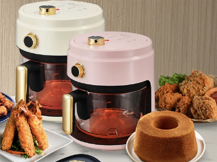 Nồi chiên không dầu thủy tinh cao cấp La Gourmet 4L