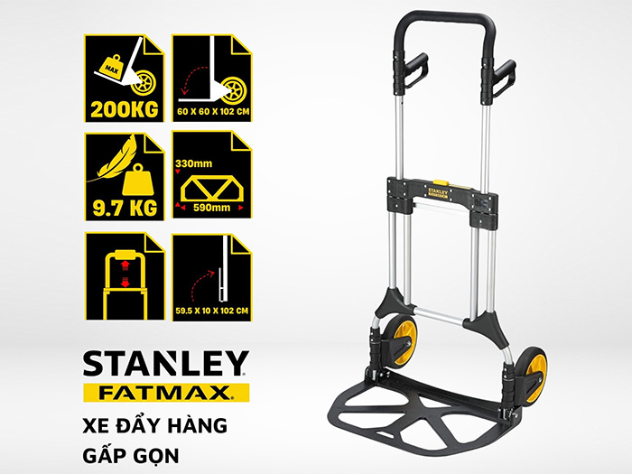 Xe đẩy hàng 2 bánh Stanley FXWT-707