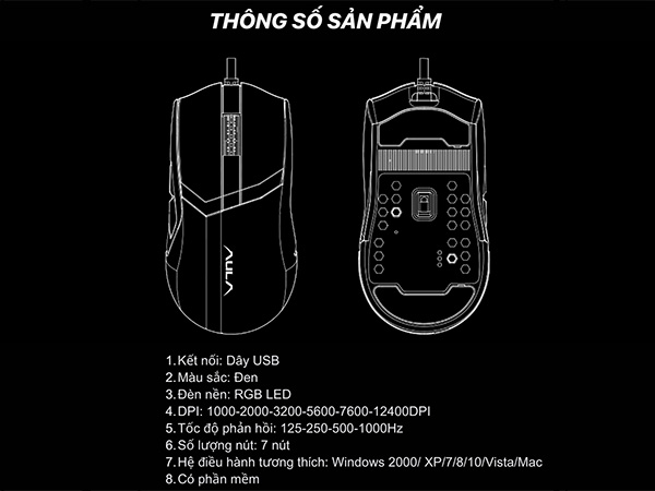 Chuột gaming Aula F813