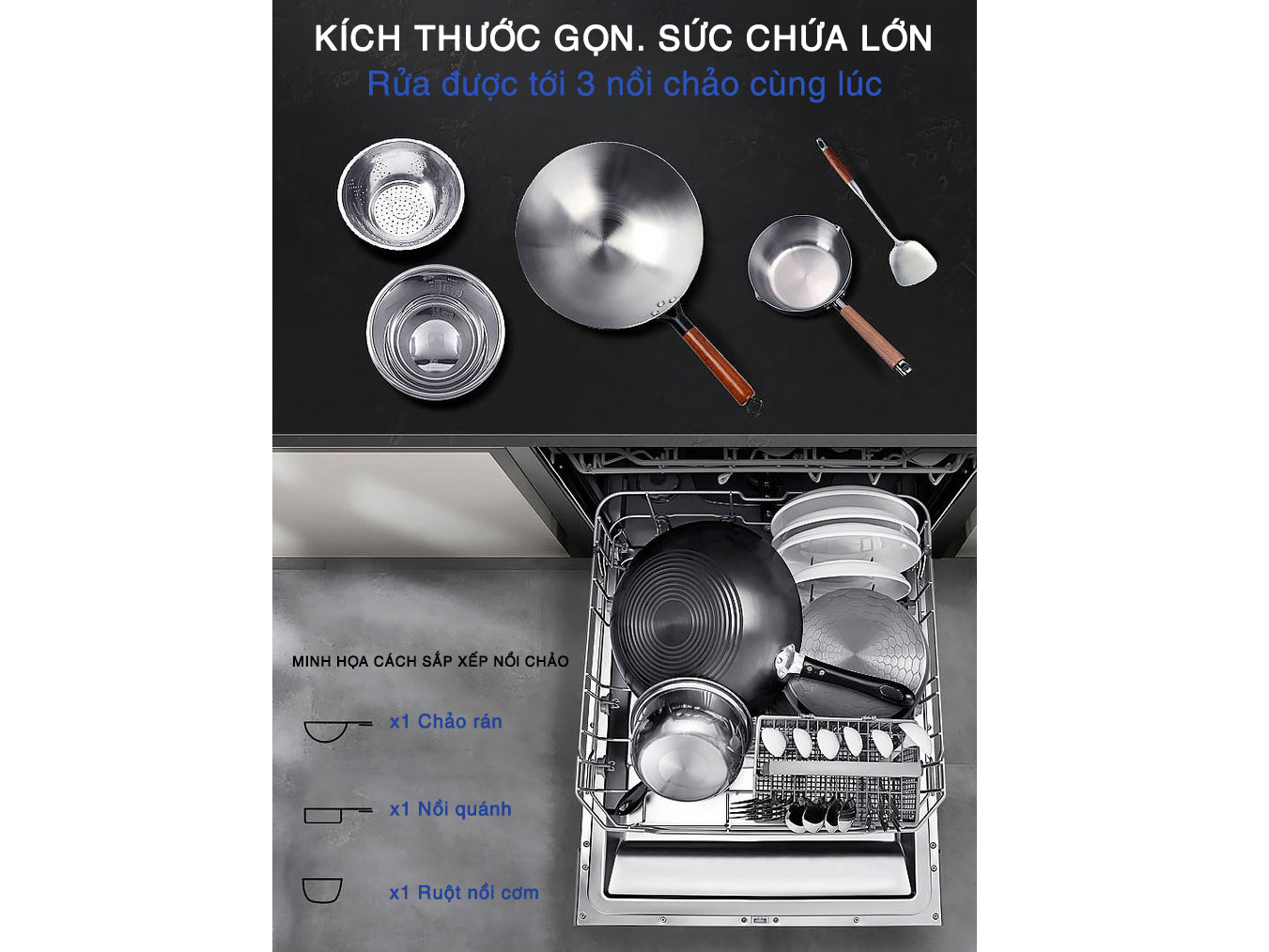 Máy rửa bát Richborn RDS6060MUS 12 bộ