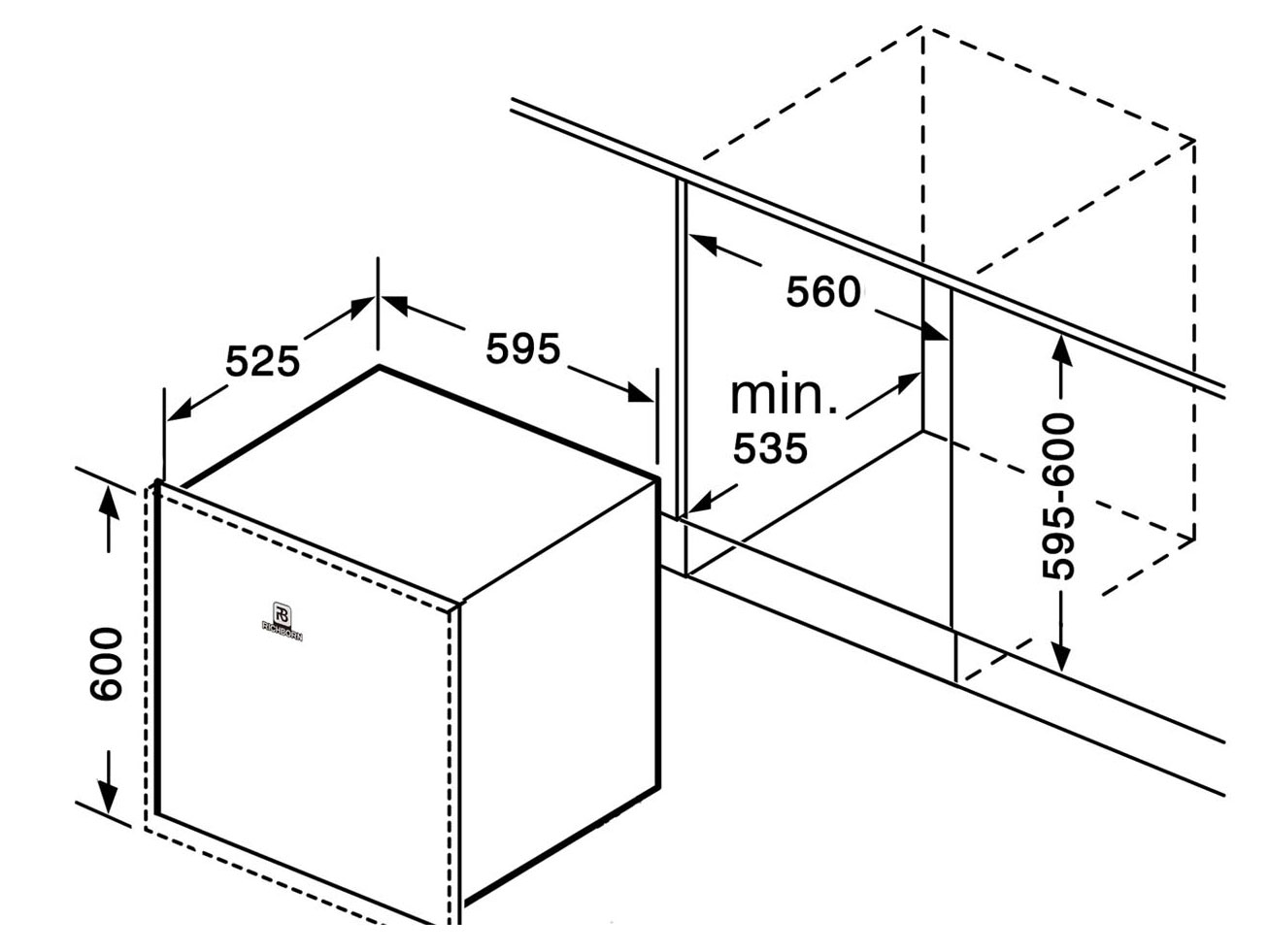 Máy rửa bát Richborn RDS6060MUS 12 bộ