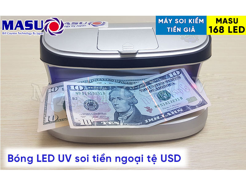 Máy soi tiền giả Masu 168 LED