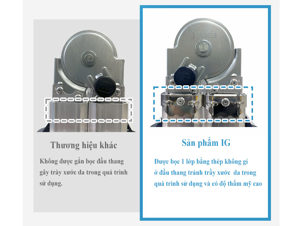 Thang nhôm gấp chữ A Hàn Quốc IG LS53 (VLS53)
