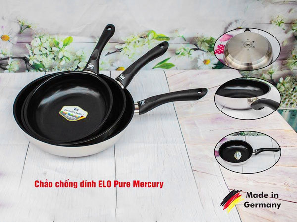 Chảo từ inox chống dính Elo Pure Mercury