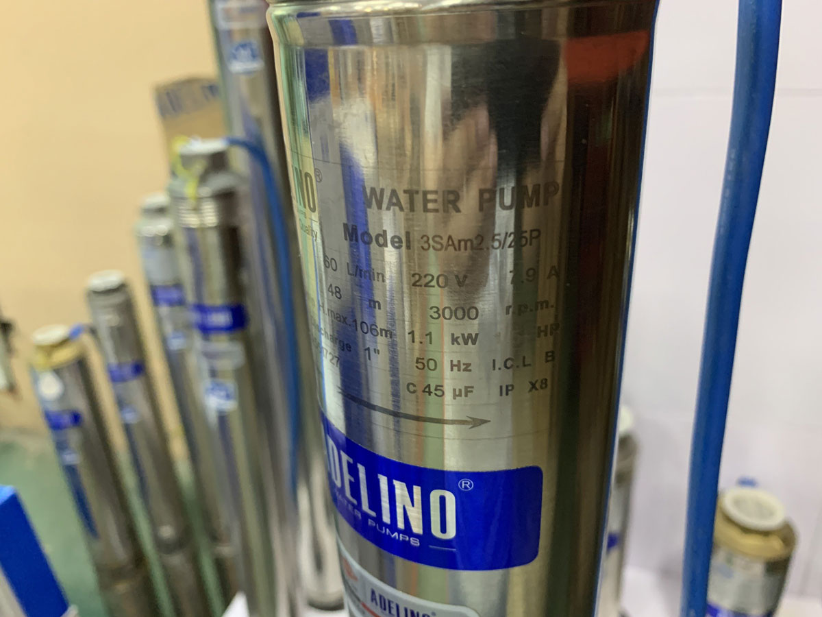 Máy bơm hỏa tiễn Adelino 3SAm2.5/25 1.5HP