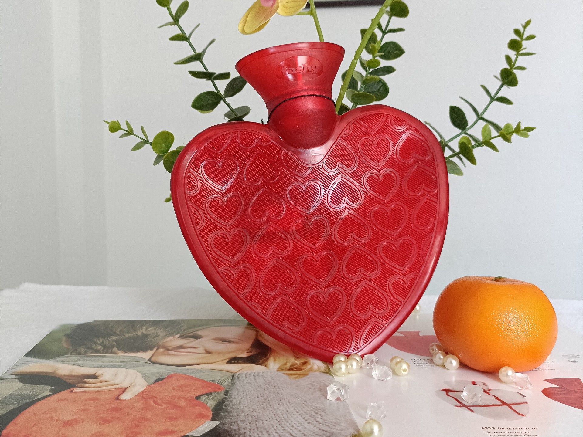 Túi chườm Fashy Germany hình trái tim đỏ trong suốt