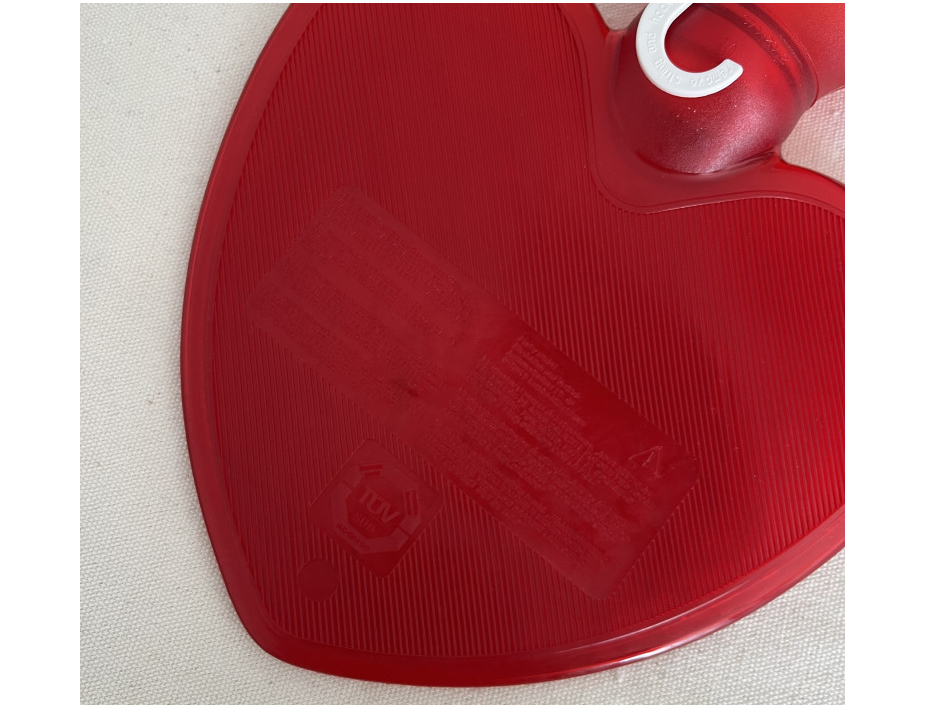 Túi chườm Fashy Germany hình trái tim đỏ trong suốt