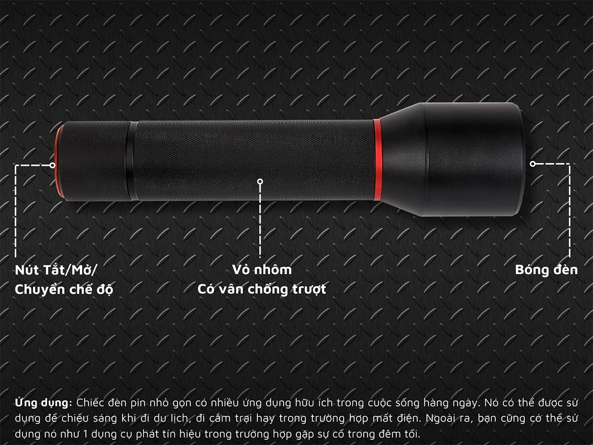 Đèn pin LED Swiss+Tech ST031010