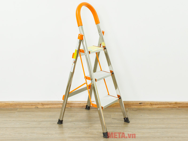 Thang nhôm khung inox 3 bậc Nikita NKT-N203 (IN03)