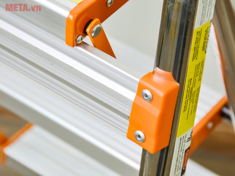 Thang nhôm khung inox 3 bậc Nikita NKT-N203 (IN03)