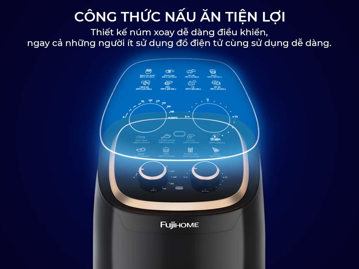 Nồi chiên không dầu FujiHome A4EB 4.5 lít