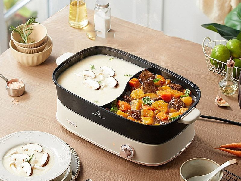 Nồi lẩu hai ngăn Bear DHG-D65A1