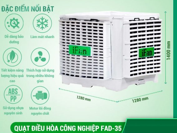 Quạt làm mát công nghiệp iFan FAD-35