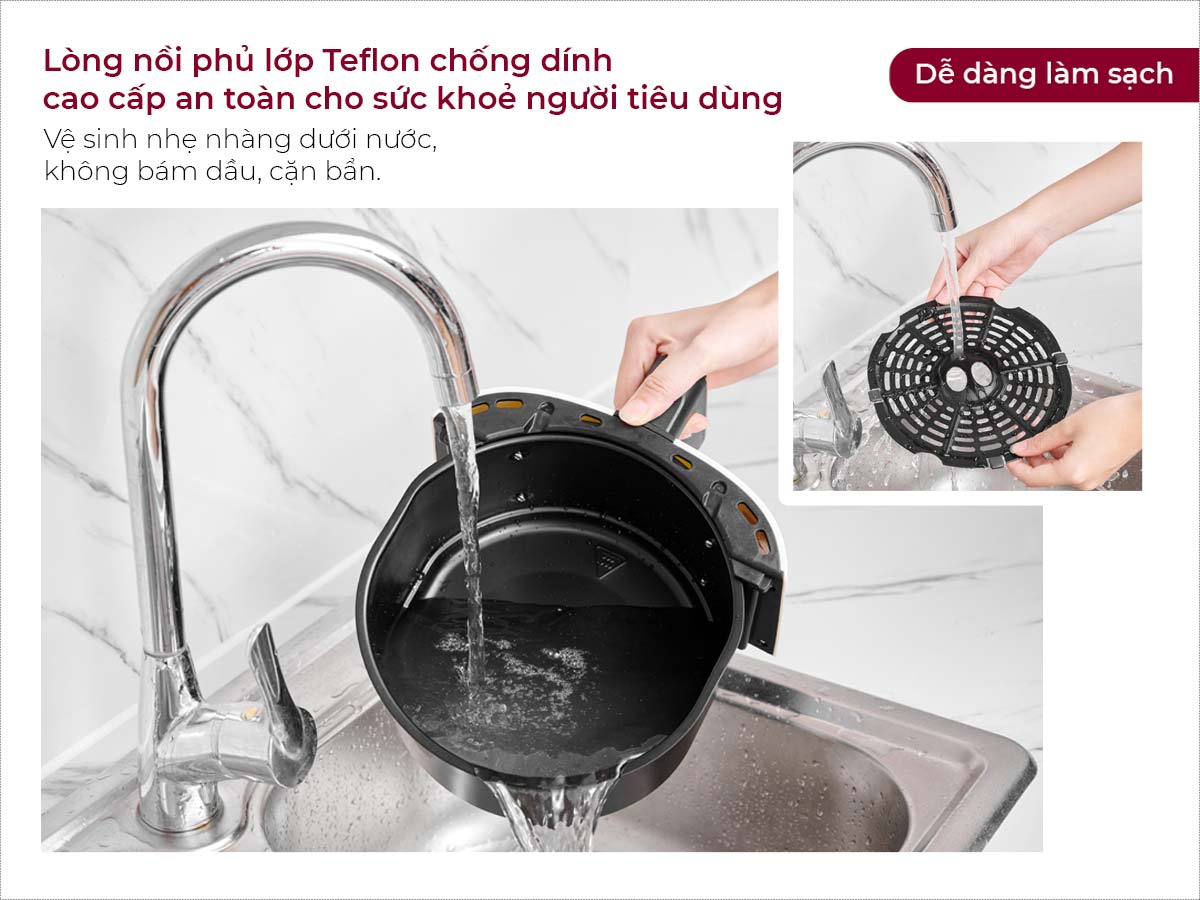 Nồi chiên không dầu FujiHome A4EW - 4.5 lít