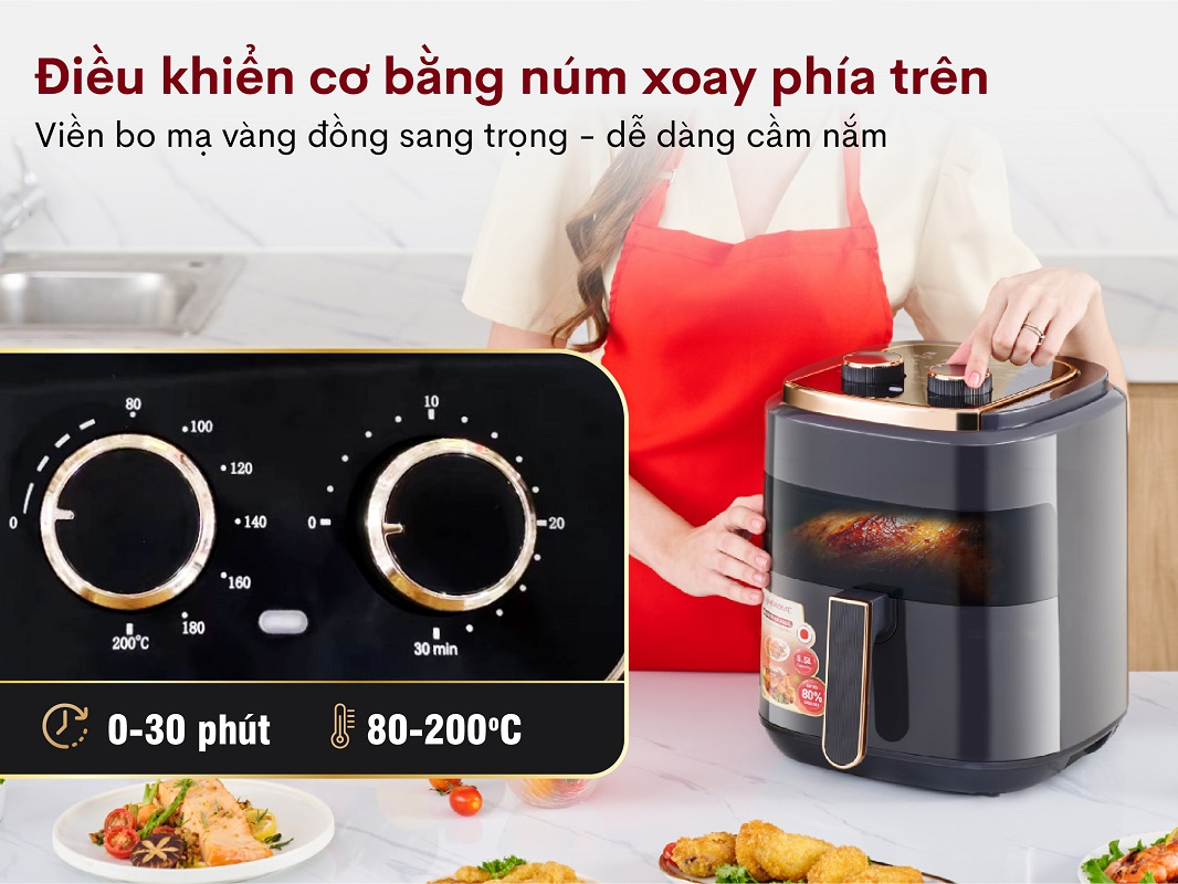 Nồi chiên không dầu FujiHome A5GG 5.5 lít