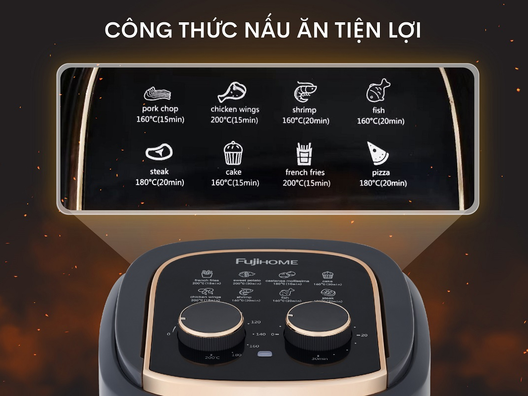 Nồi chiên không dầu FujiHome A5GG 5.5 lít