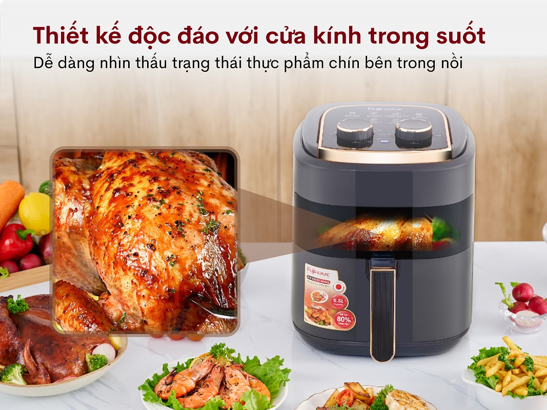Nồi chiên không dầu FujiHome A5GG 5.5 lít