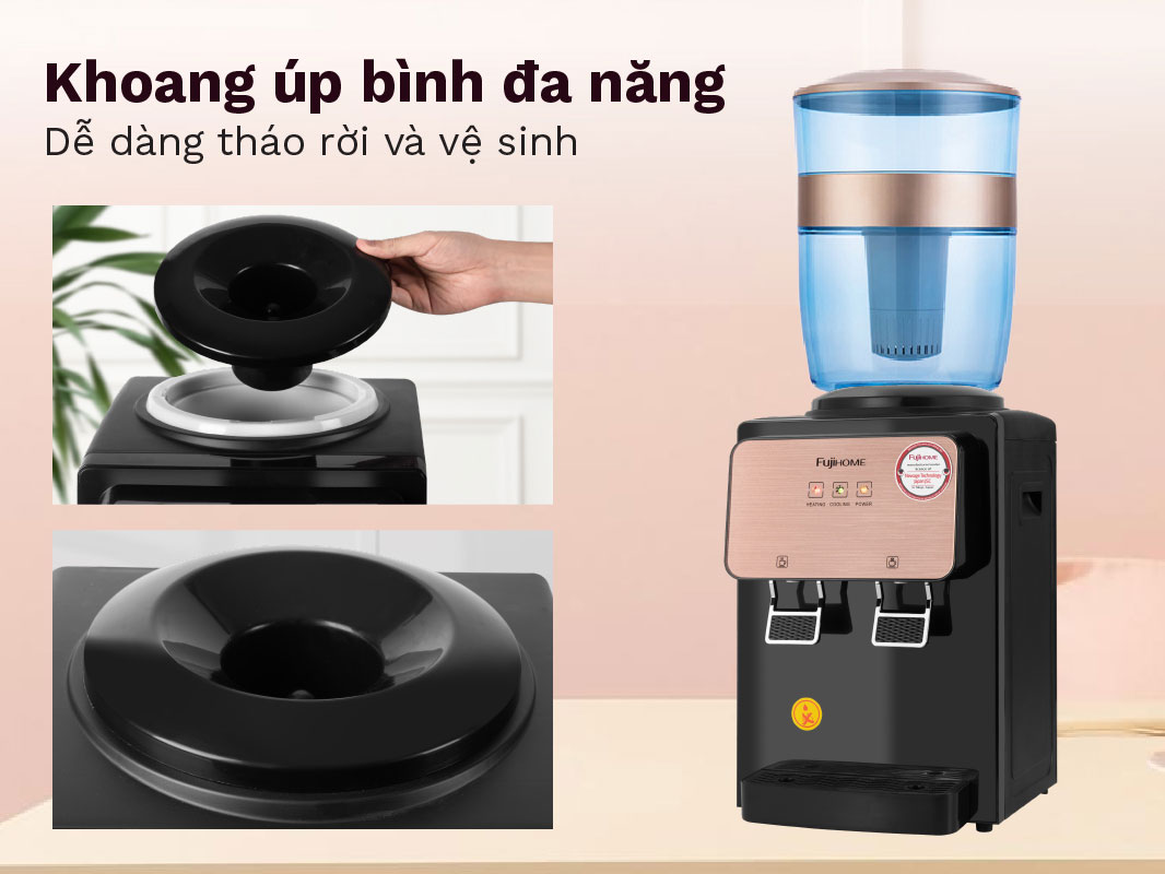 Cây nước nóng lạnh để bàn mini FujiHome WD03E