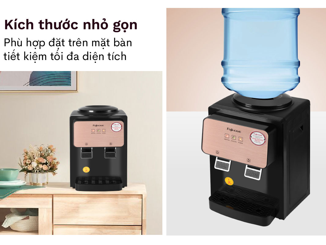 Cây nước nóng lạnh để bàn mini FujiHome WD03E