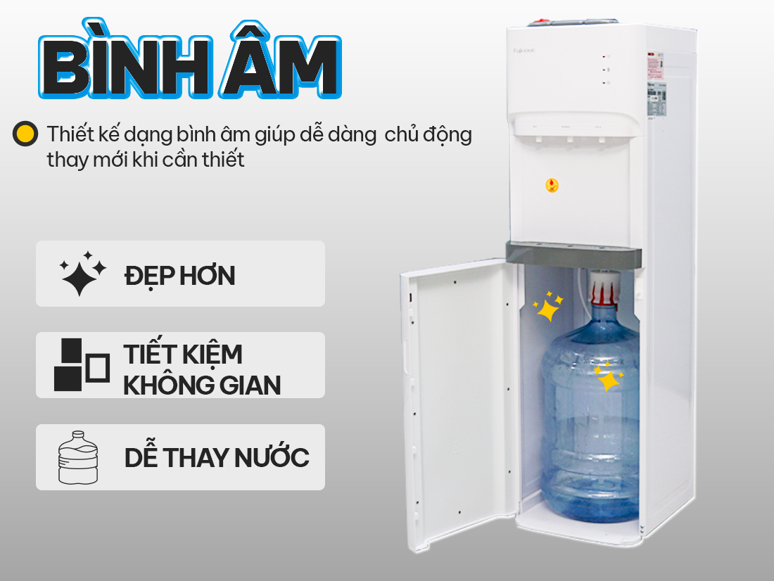 Cây nước nóng lạnh bình âm FujiHome WD606ES