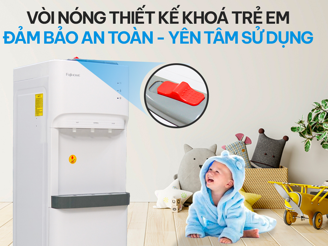 Cây nước nóng lạnh bình âm FujiHome WD606ES