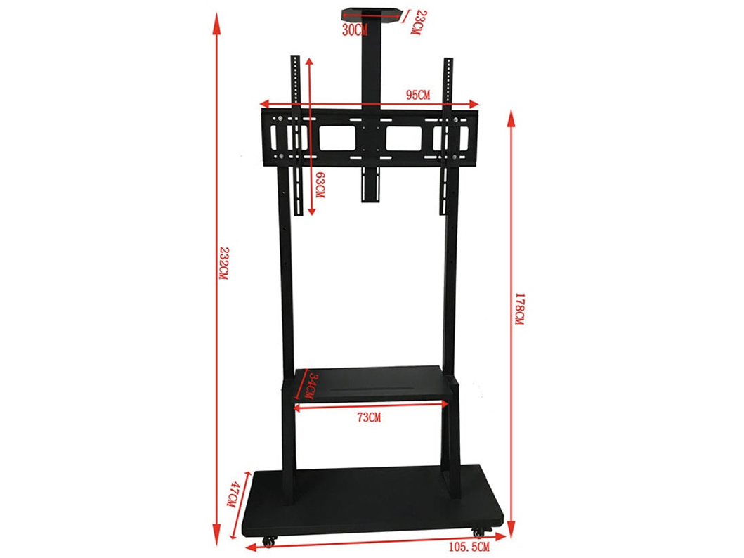Giá treo tivi di động ErgoTek E2500 (55 - 90 inch)