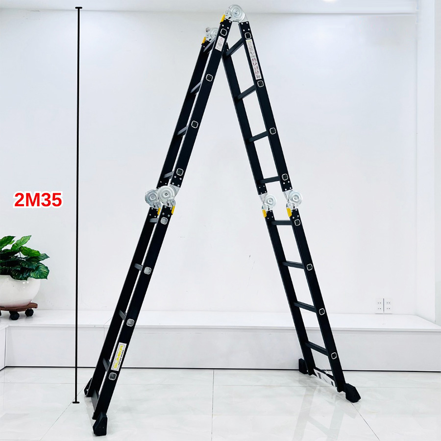 Thang nhôm gấp 4 đoạn Sumika SKM204 NEW